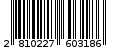 Γραμμωτός κωδικός 2810227603186
