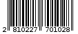 Γραμμωτός κωδικός 2810227701028