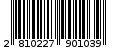 Γραμμωτός κωδικός 2810227901039
