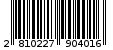 Γραμμωτός κωδικός 2810227904016