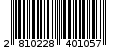 Γραμμωτός κωδικός 2810228401057