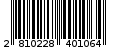 Γραμμωτός κωδικός 2810228401064