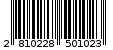 Γραμμωτός κωδικός 2810228501023