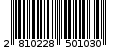 Γραμμωτός κωδικός 2810228501030