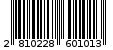 Γραμμωτός κωδικός 2810228601013