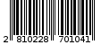 Γραμμωτός κωδικός 2810228701041