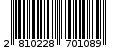 Γραμμωτός κωδικός 2810228701089