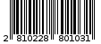 Γραμμωτός κωδικός 2810228801031