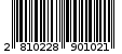 Γραμμωτός κωδικός 2810228901021