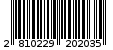 Γραμμωτός κωδικός 2810229202035