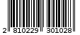 Γραμμωτός κωδικός 2810229301028