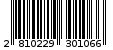 Γραμμωτός κωδικός 2810229301066
