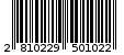 Γραμμωτός κωδικός 2810229501022