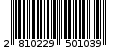 Γραμμωτός κωδικός 2810229501039