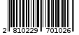 Γραμμωτός κωδικός 2810229701026