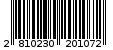 Γραμμωτός κωδικός 2810230201072