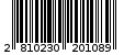 Γραμμωτός κωδικός 2810230201089