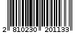Γραμμωτός κωδικός 2810230201133