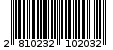 Γραμμωτός κωδικός 2810232102032