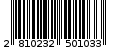 Γραμμωτός κωδικός 2810232501033
