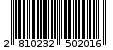 Γραμμωτός κωδικός 2810232502016