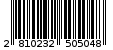 Γραμμωτός κωδικός 2810232505048