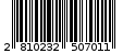 Γραμμωτός κωδικός 2810232507011