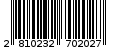 Γραμμωτός κωδικός 2810232702027