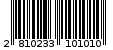 Γραμμωτός κωδικός 2810233101010