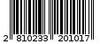 Γραμμωτός κωδικός 2810233201017