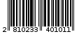 Γραμμωτός κωδικός 2810233401011