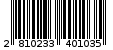 Γραμμωτός κωδικός 2810233401035