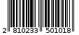 Γραμμωτός κωδικός 2810233501018