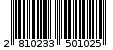 Γραμμωτός κωδικός 2810233501025