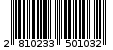 Γραμμωτός κωδικός 2810233501032