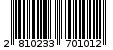 Γραμμωτός κωδικός 2810233701012