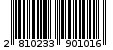 Γραμμωτός κωδικός 2810233901016