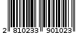 Γραμμωτός κωδικός 2810233901023