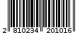 Γραμμωτός κωδικός 2810234201016