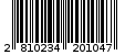 Γραμμωτός κωδικός 2810234201047