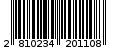 Γραμμωτός κωδικός 2810234201108