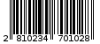 Γραμμωτός κωδικός 2810234701028