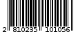 Γραμμωτός κωδικός 2810235101056