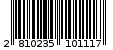 Γραμμωτός κωδικός 2810235101117