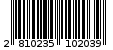 Γραμμωτός κωδικός 2810235102039