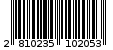 Γραμμωτός κωδικός 2810235102053