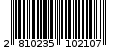 Γραμμωτός κωδικός 2810235102107