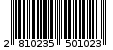 Γραμμωτός κωδικός 2810235501023