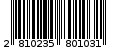 Γραμμωτός κωδικός 2810235801031
