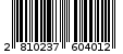Γραμμωτός κωδικός 2810237604012